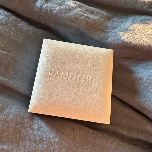 Pandora Bracelet with Blue, Purple, & Green Speckled Beauty Murano Glass Bead - Picture 3 of 3